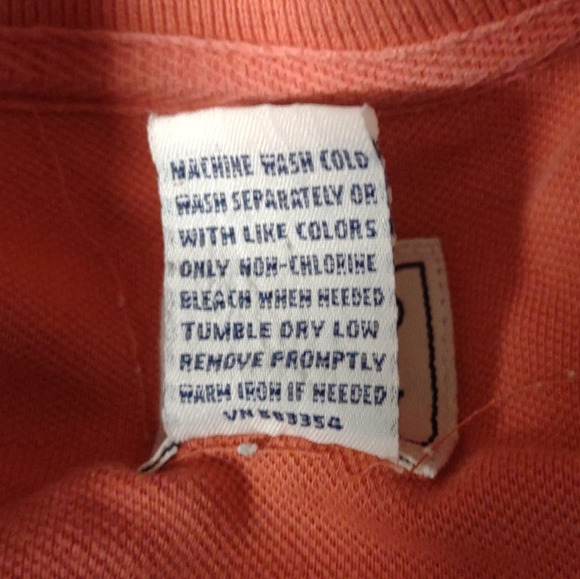 Field Gear Men's Polo Shirt Orange Solid 95%Cotton / 5% Spandex Size  X-Large - Picture 5 of 7